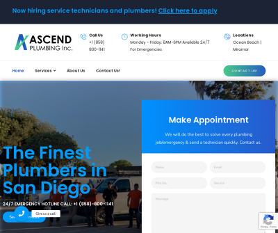 Ascend Plumbing – Plumber in San Diego, CA