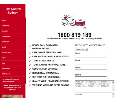 Pest Control Sydney - Sydney's Best Pest Control - Residential Pest Control Sydney