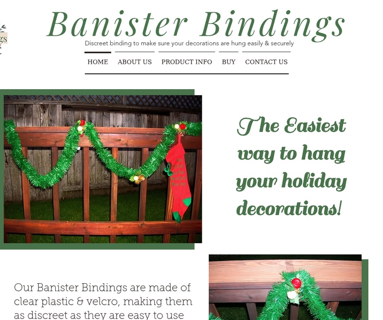 Banister Bindings - Secure Your Decorations to Your Banister