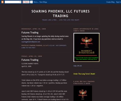 Soaring Phoenix, LLC Futures Trading