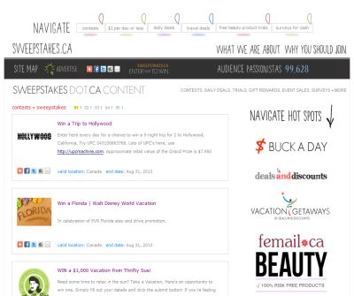 Free Stuff, Sweepstakes, Contests, Promotions, Gift Cards + Rewards, Product Trials and more in Canada + USA