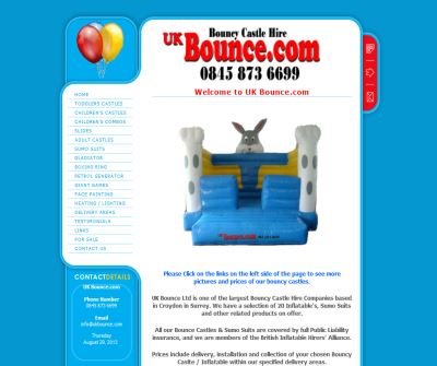 Bounce Castle Hire UK Bounce.com