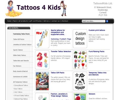 Temporary Kids Tattoos