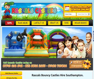 Rascals Castles bouncy castle hire Southampton
