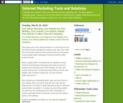 Internet Marketing Tools and Solutions