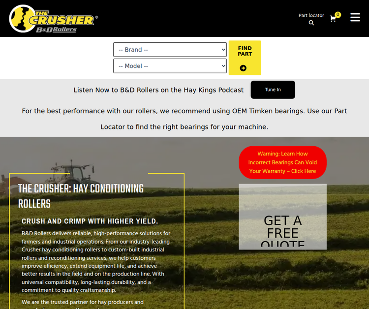 The Crusher Hay Conditioning Rollers