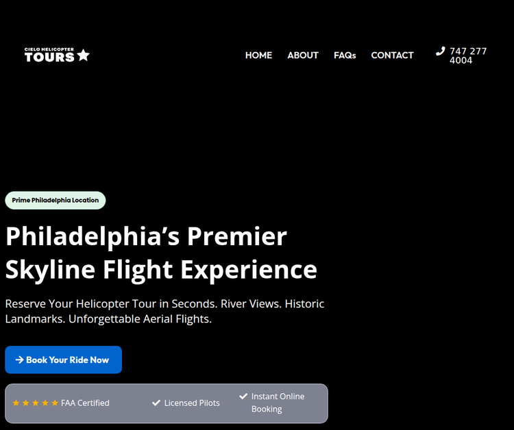 Premier Skyline Flight Experience in Philadelphia
