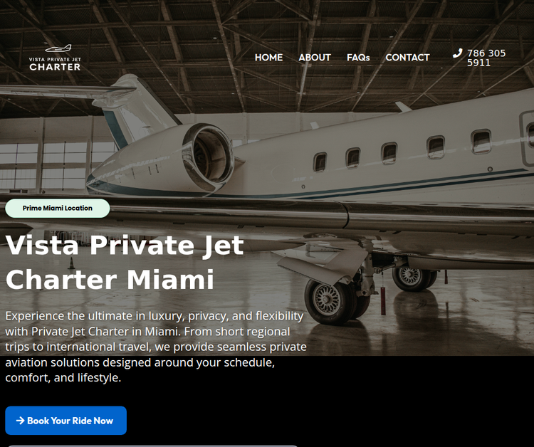 Private Jet Charter in Miami