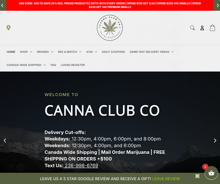 Cannabis Dispensary & Delivery Service
