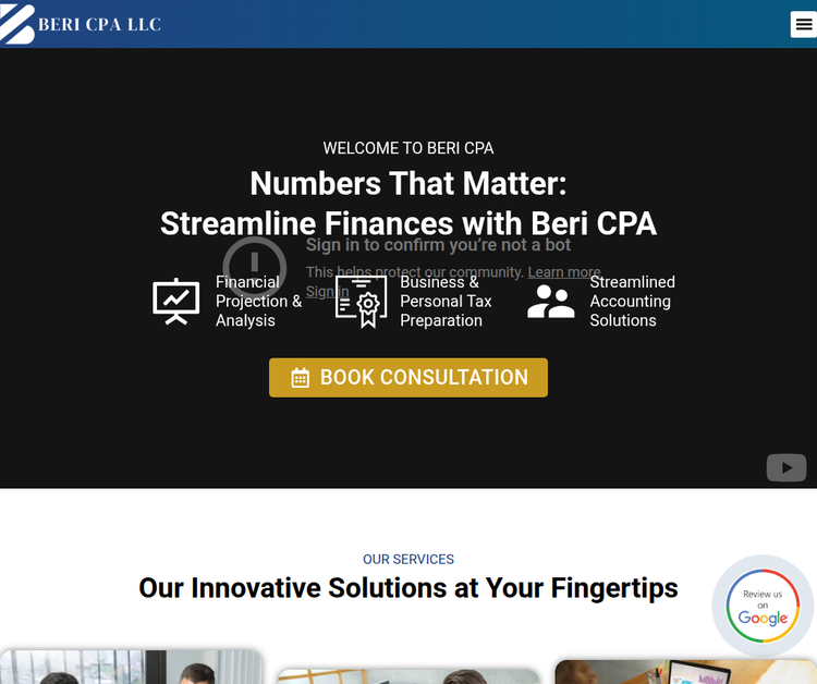 Beri CPA LLC: Expert Tax Preparation and Consulting Services