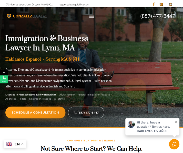 Immigration & Business Lawyer in Lynn, MA