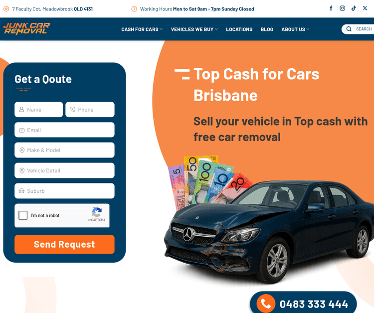 Top Cash for Cars Brisbane with Free Car Removal