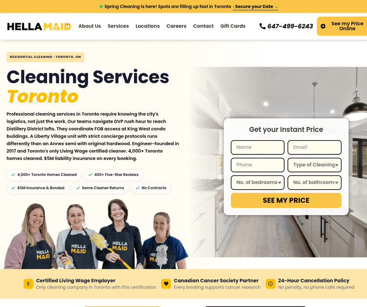 Professional House Cleaning Service in Toronto