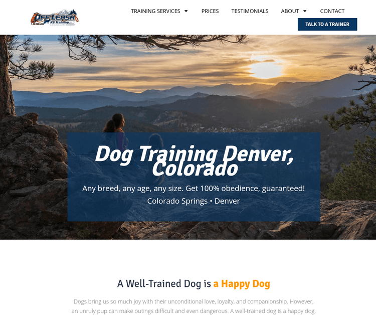 Off-Leash K9 Training - Denver