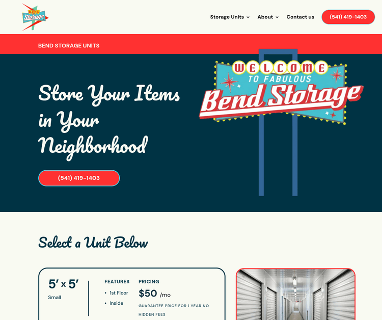 Bend Storage