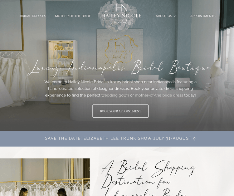 Luxury Indianapolis Bridal Boutique