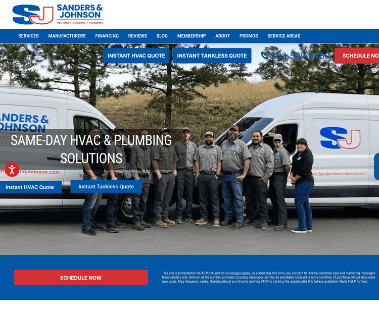 Sanders & Johnson Heating, Cooling, and Plumbing