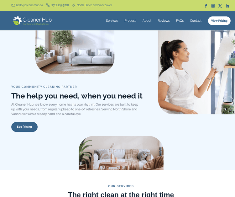 Cleaner Hub – Your Trusted Cleaning Partner in North Shore & Vancouver
