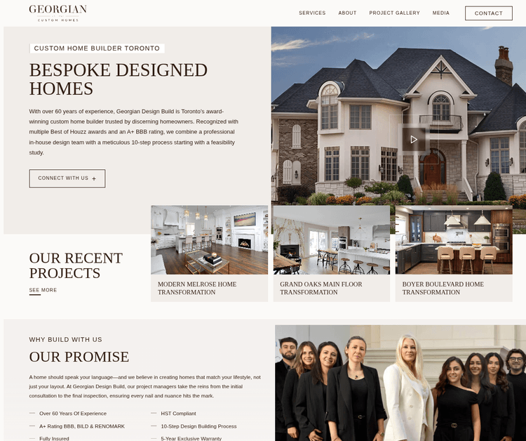 Georgian Custom Homes Mississauga