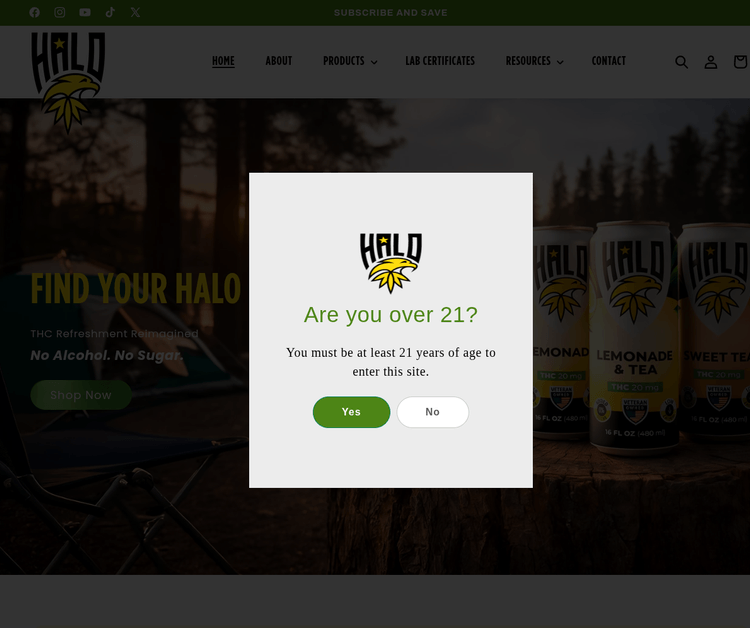 Halo THC‑Infused Refreshment