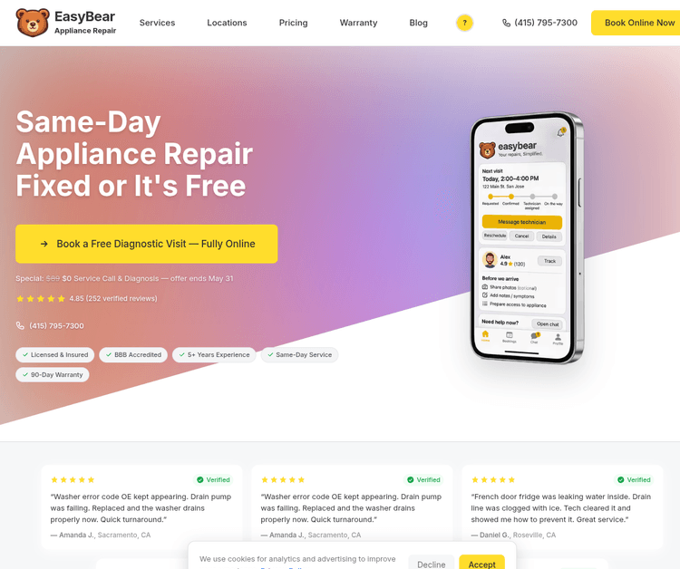 EasyBear Appliance Repair