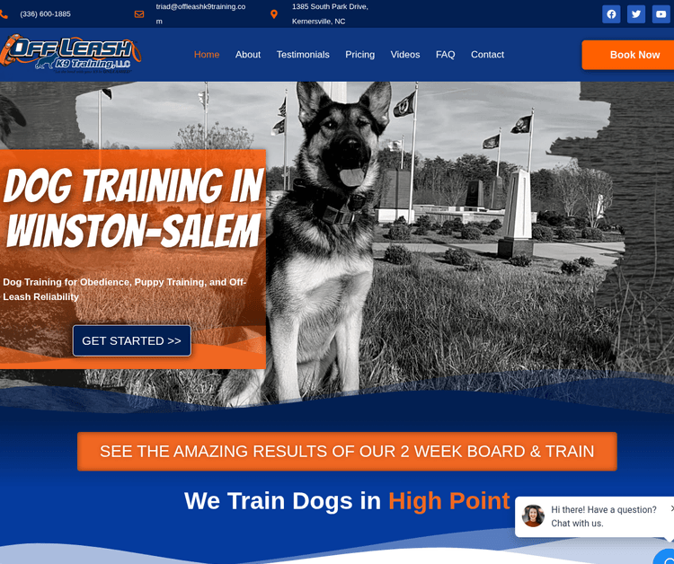 Off Leash K9 Training Winston-Salem