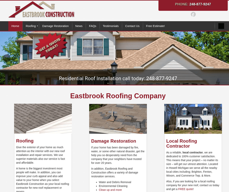 Eastbrook Roofing & Construction