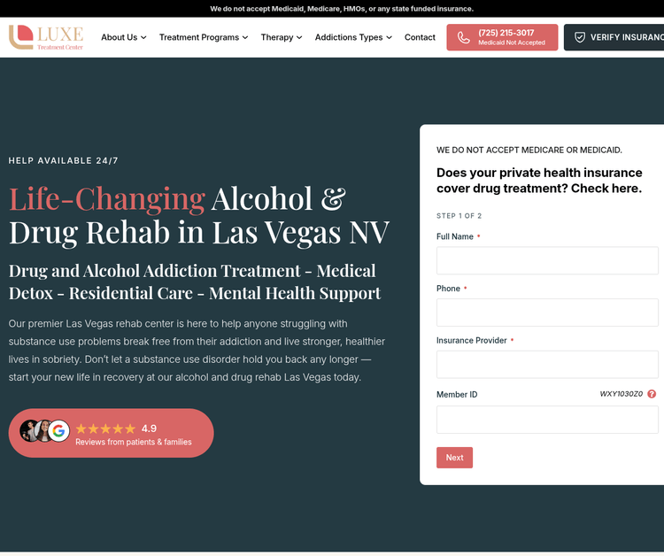 Luxe Treatment Center | Las Vegas Drug Rehab