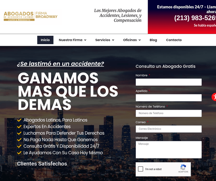 Abogados de Accidentes Latinos | Firma Broadway