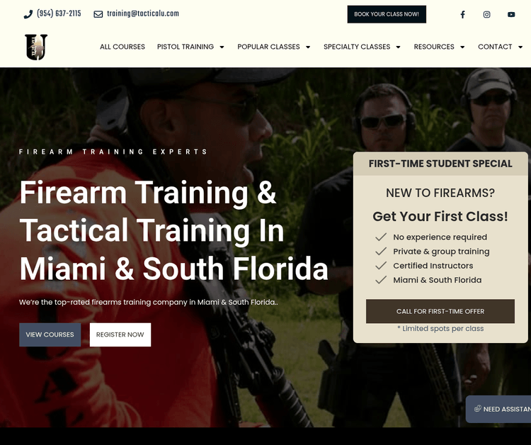 Tactical U Firearms Training