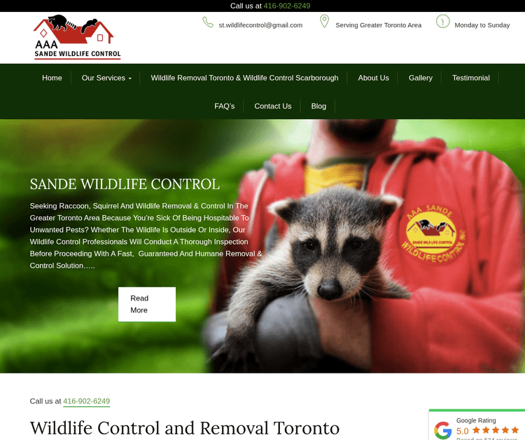 Professional Humane Wildlife Removal & Control