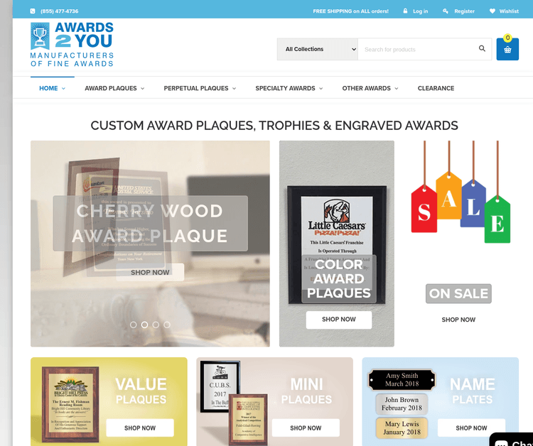 Custom Award Plaques & Trophies