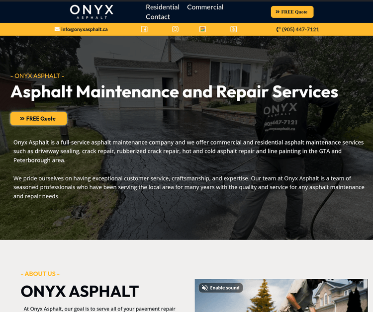 Onyx Asphalt – Asphalt Maintenance and Repair Services