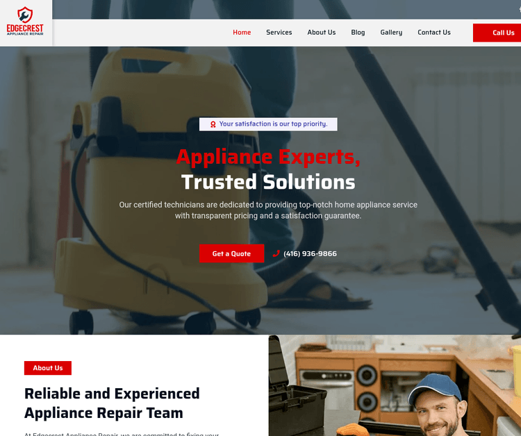 Edgecrest Appliance Repair
