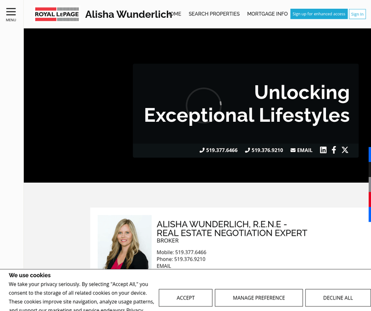 Alisha Wunderlich, Real Estate Broker, Royal LePage RCR Realty