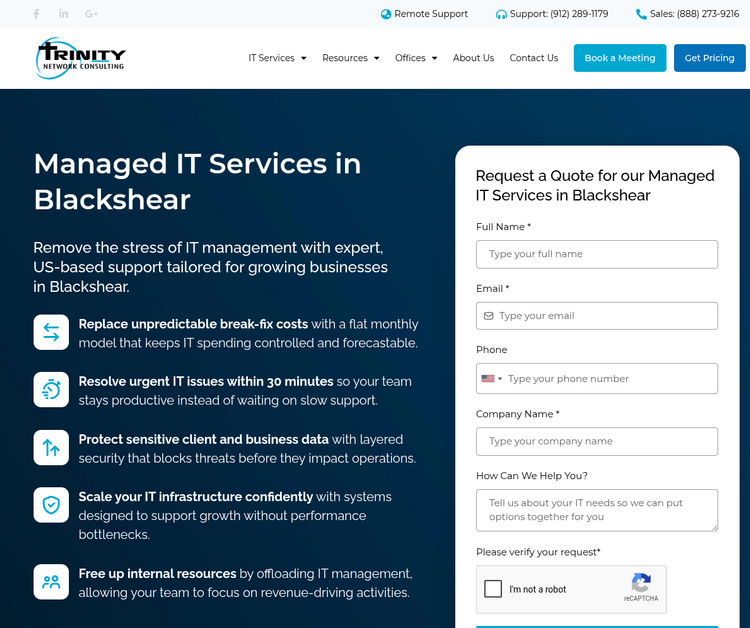 Trinity Network Consulting - Blackshear Managed IT Services Company