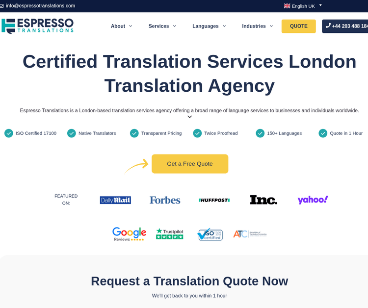 Espresso Translations