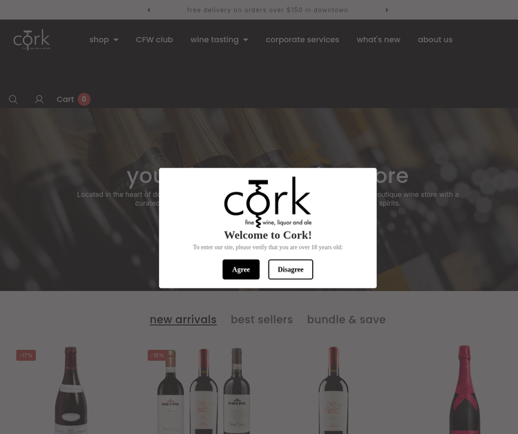 Cork Fine Wine Liquor & Ale Bow Valley Square