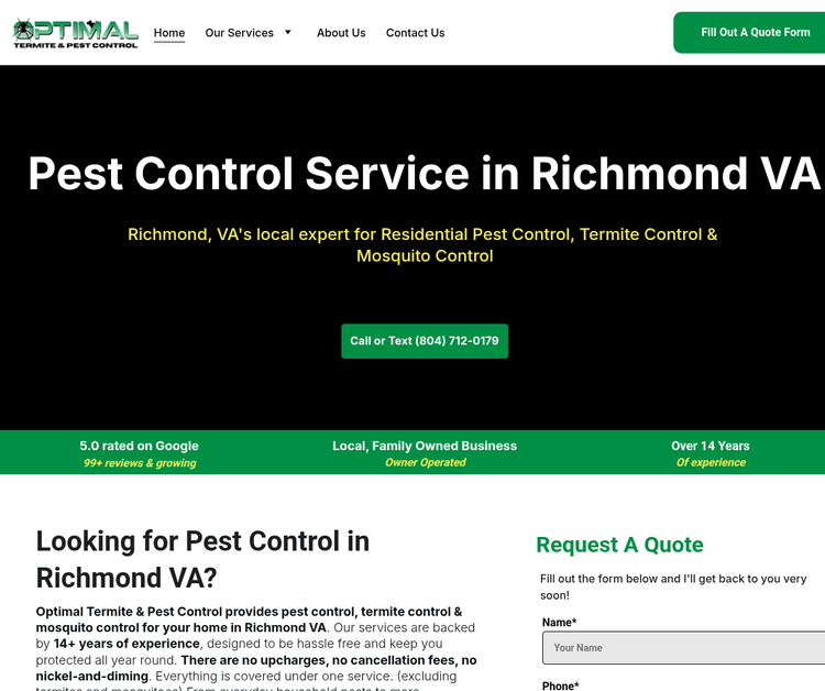 Optimal Termite & Pest Control