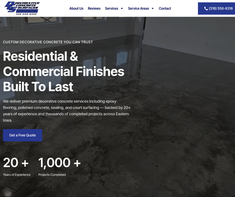 Custom Decorative Concrete You Can Trust