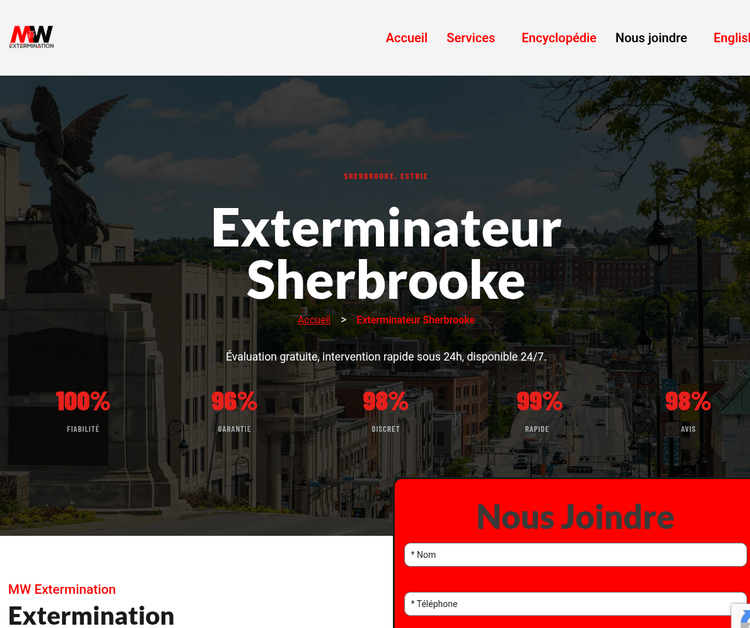 MW Extermination Sherbrooke - Exterminateur spécialisé fourmis et souris