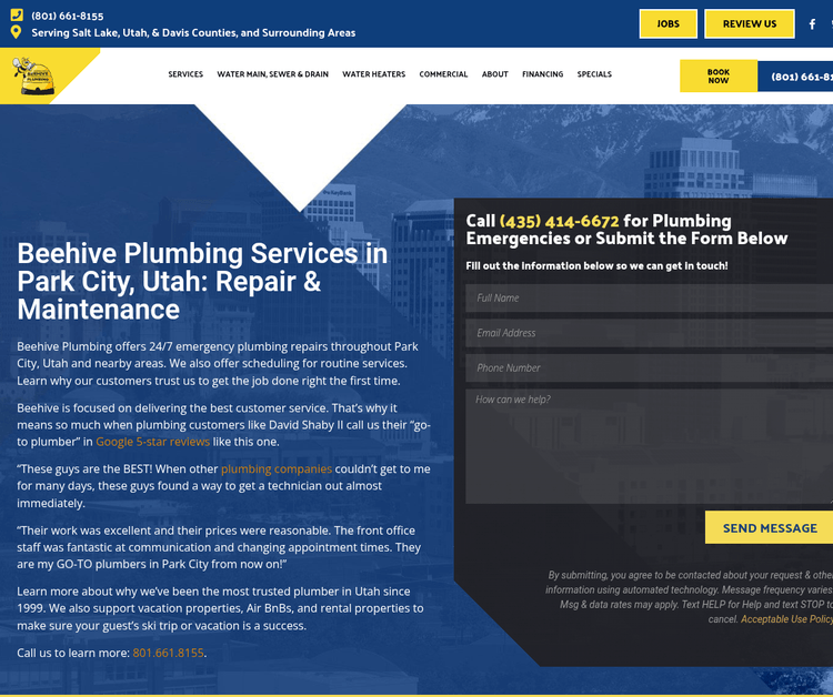 Beehive Plumbing Park City