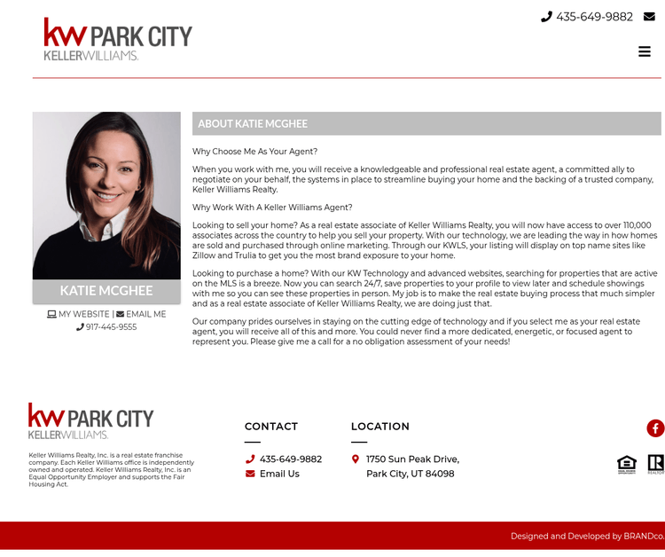 Kw Park City Keller Williams: Katie McGhee