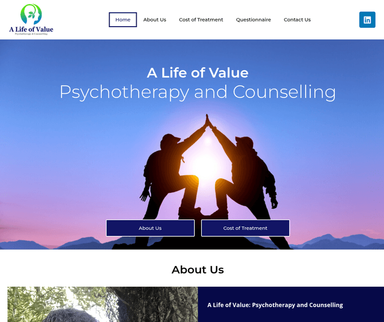 A Life of Value: Psychotherapy and Counselling