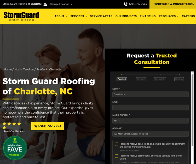 Roofing and Exterior Services in Charlotte, NC