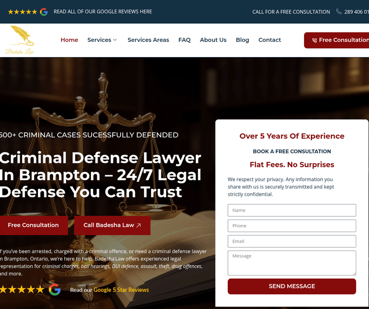 Badesha Law Criminal Lawyer Brampton