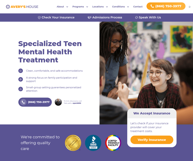 Specialized Teen Mental Health Treatment Center
