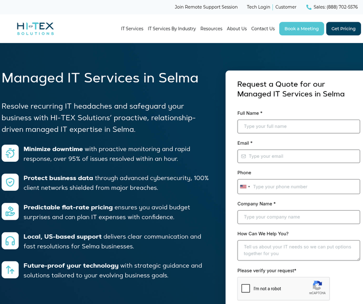 Hi-Tex Solutions - Managed IT & Cybersecurity Company in Selma