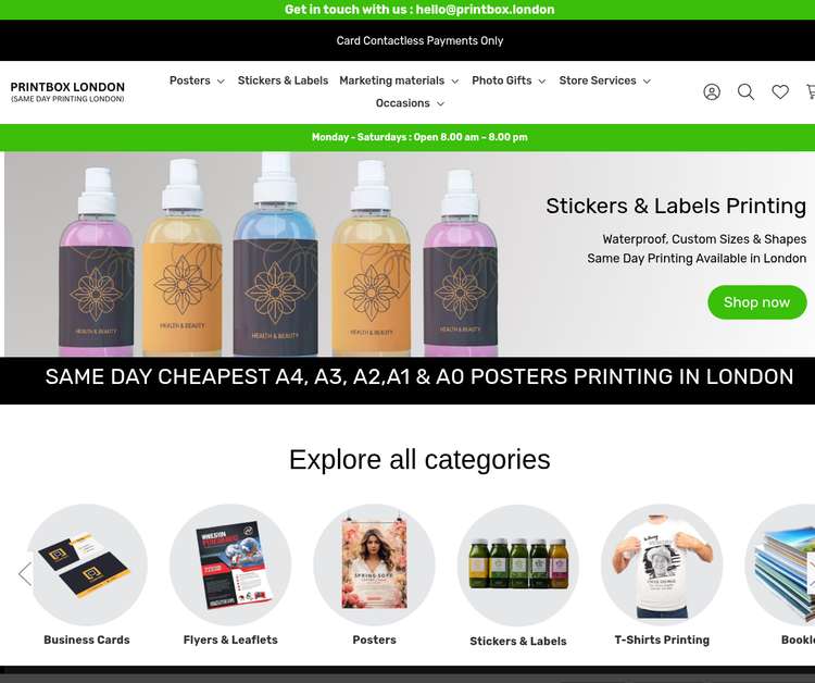 Printbox London (Same Day Printing London)
