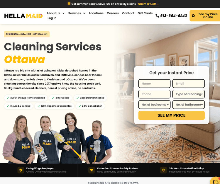 Hellamaid Cleaning Services Ottawa